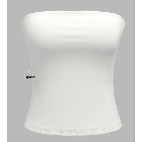Contour Double Layered Strapless Solid Tube Top, Size L(8)-NWT - Picture 1 of 11